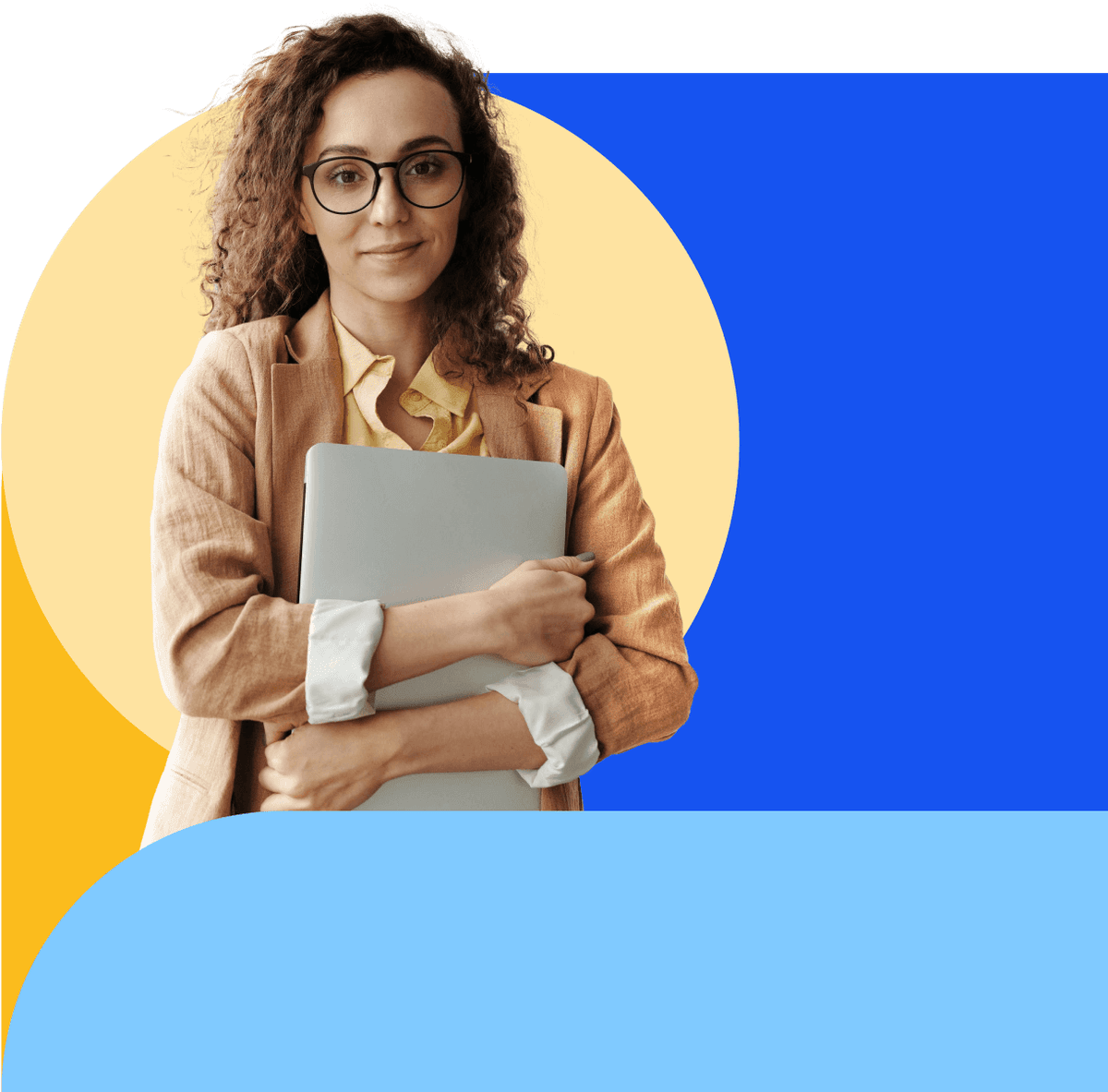 Educator with laptop